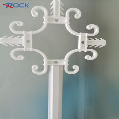Hot new material plastic flower glass white decoration cross flower for doors