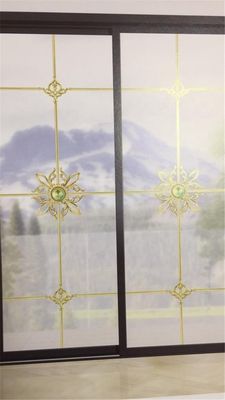 New design long size ornate double glazing ornamental 7*15 electroplate ALUMINUM  georgian bar