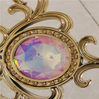 high quality 7*15 with colorful mirror and diamond Georgian bar connector for upvc door accessories