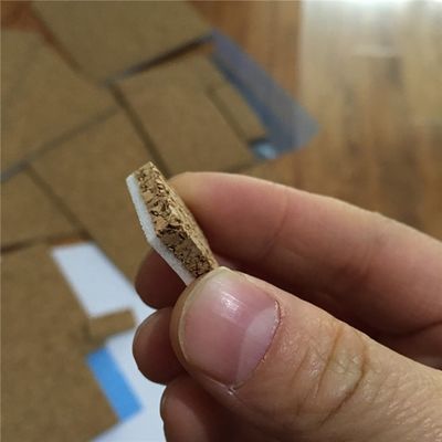 High quality adhesive cork spacer separator protector pads for insulating glass