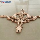 7*15 golden pink UV electroplate Extrusion aluminum profiles flower for georgian double glazing