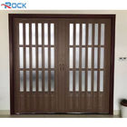 Customized Color Brown White PVC Sliding Door Waterproof For Living Room