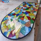Hand Crafted Architectural Stained Glass Panels Custom Patterns