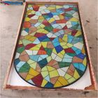 Hand Crafted Architectural Stained Glass Panels Custom Patterns