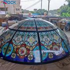 Hotel Mall Gothic Church Stained Glass Dome Ceiling Customized
