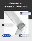 4a-40a Full Range Size Multiple Thickness Seamless Shine Surface Aluminum Spacer Bars For Double Panles Glasses