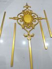  Contemporary Style Gold Color Electroplated Products Decorative Flowers For Doors & Windows