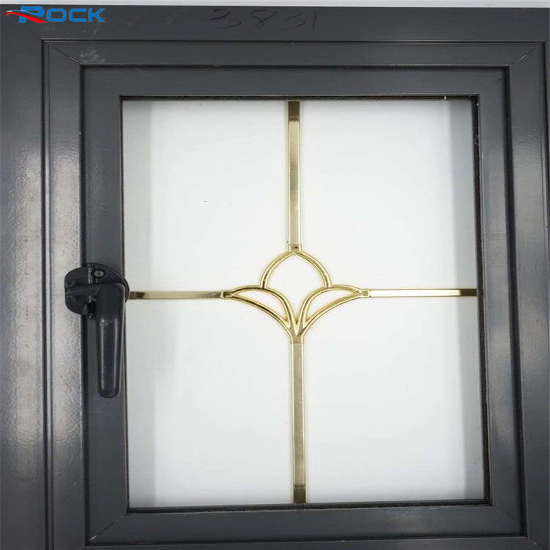Insulating glass window uv proof golden geogian bar uv plastic flower