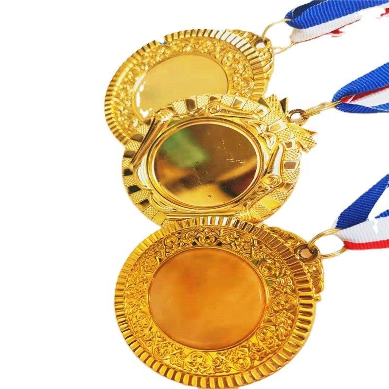 Medal Factory  Gold Plated Custom Made Metal Sports 3d Blank Award Medals