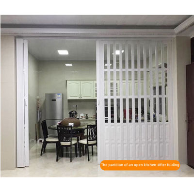 Customized Color Brown White PVC Sliding Door Waterproof For Living Room