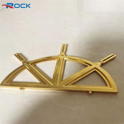 Arched Gold Windows Colonial Bars In Double Glazing Decorative Hardware