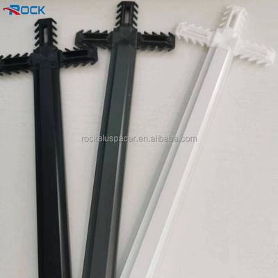 Black / White / Brown Windows Georgian Bar 8*18 Croos Connector For Glass Panes Decoration